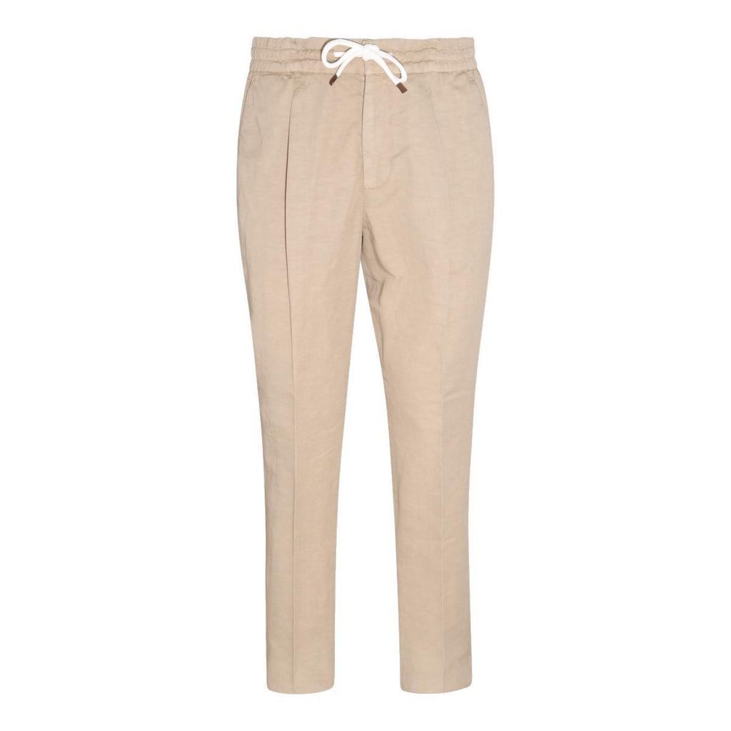 Pleated Straight-Leg Trousers Brunello Cucinelli