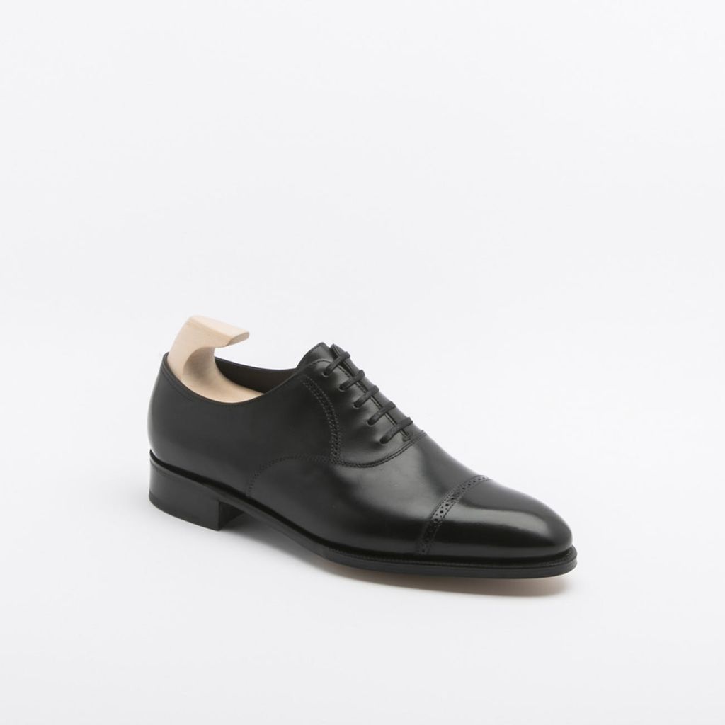 Philip Ii Black Oxford Calf Oxford Shoe (Fitting F/ee)