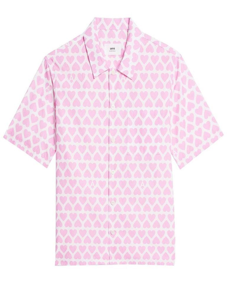 Pink And White Cotton Shirt