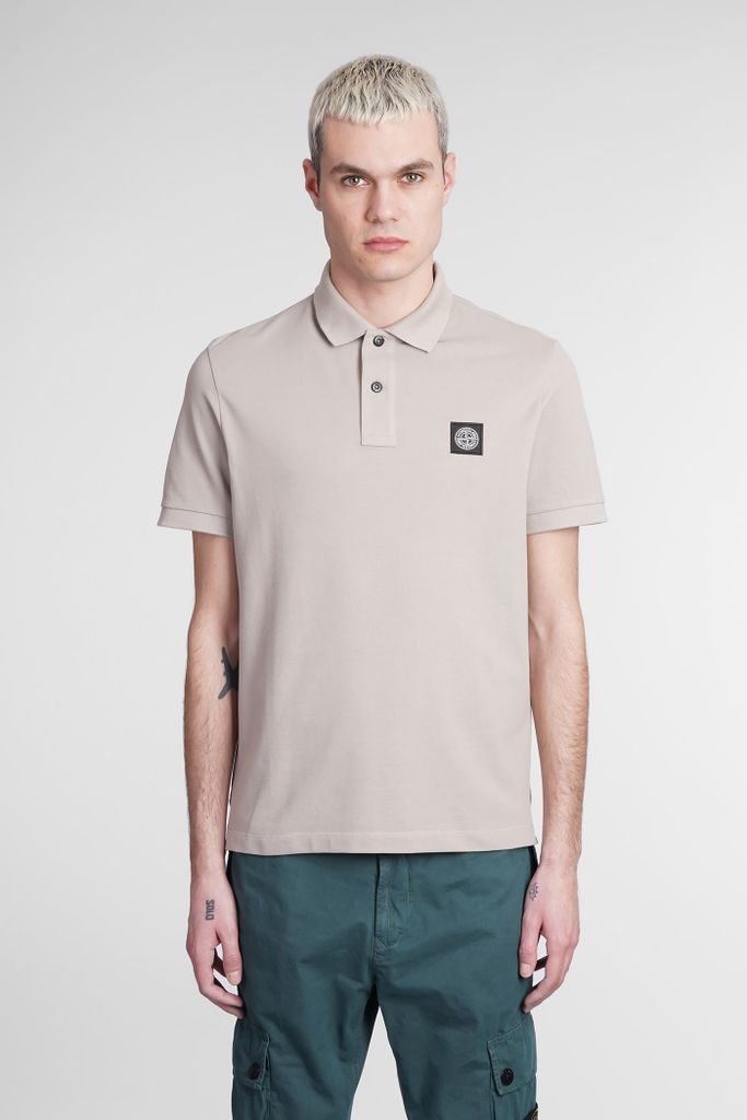 Polo In Beige Cotton