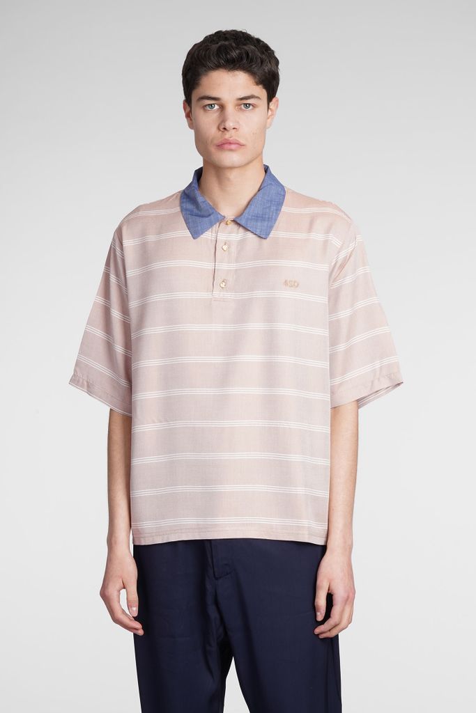 Polo In Rose-Pink Viscose