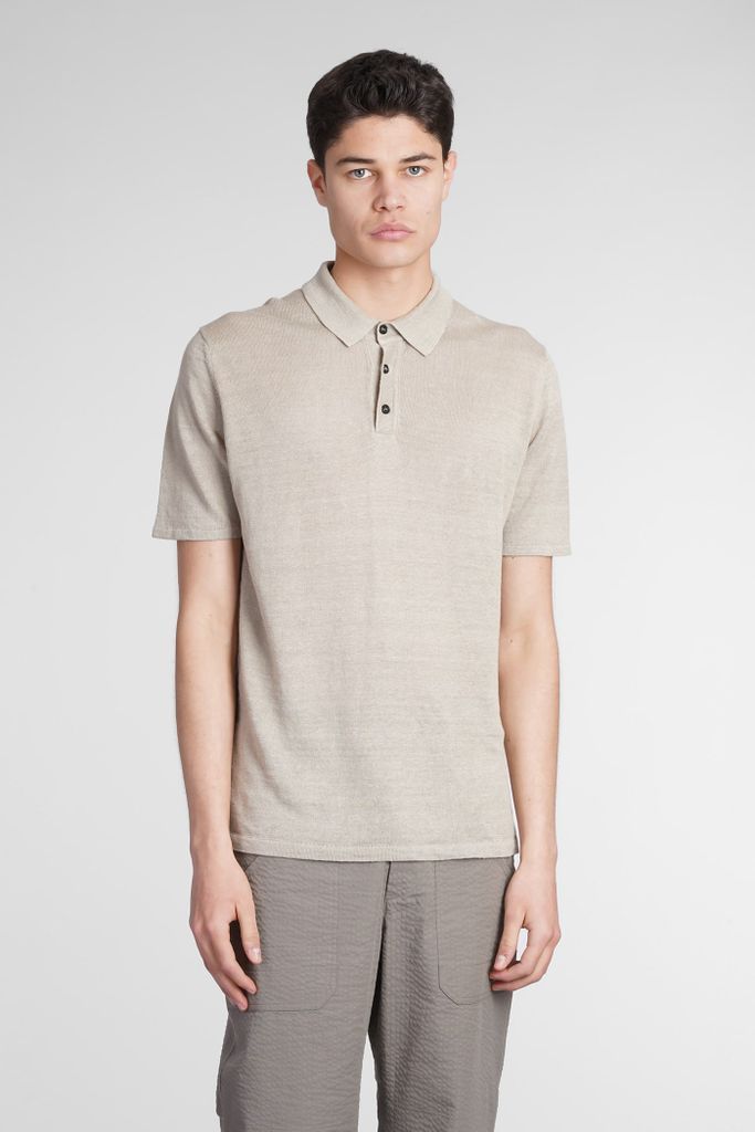 Polo In Taupe Linen