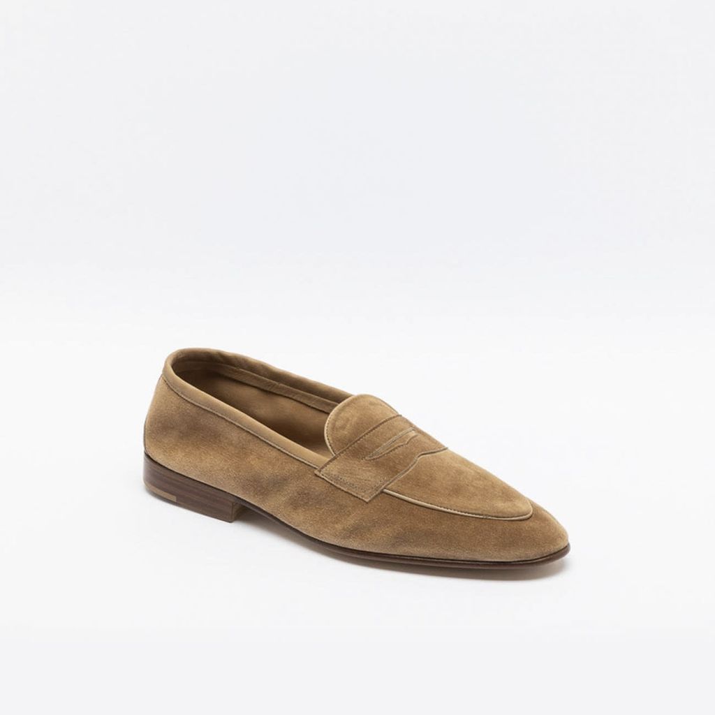 Polperro Sand Baby Calf Unlined Loafer
