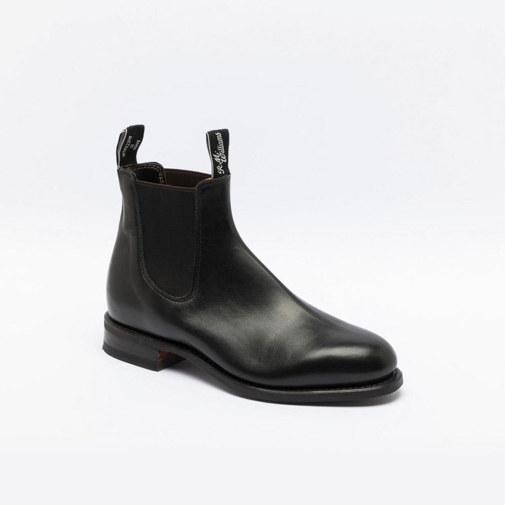 R.m. Williams Comfort Turnout Black Yearling Leather Chelsea Boot