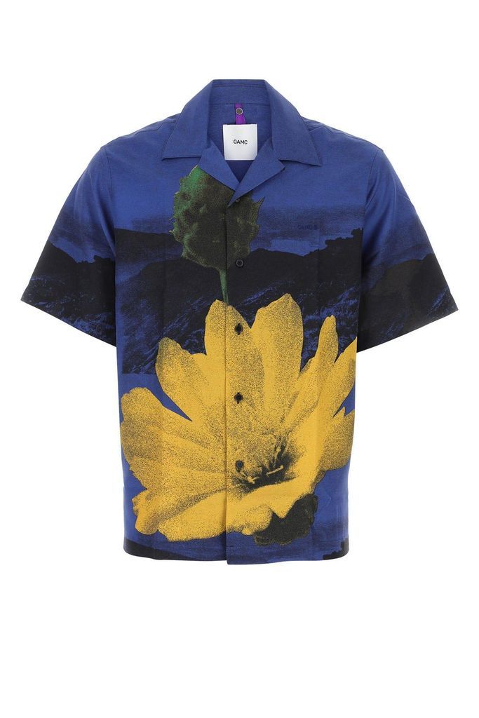 Printed Viscose Kurt Oversize Shirt
