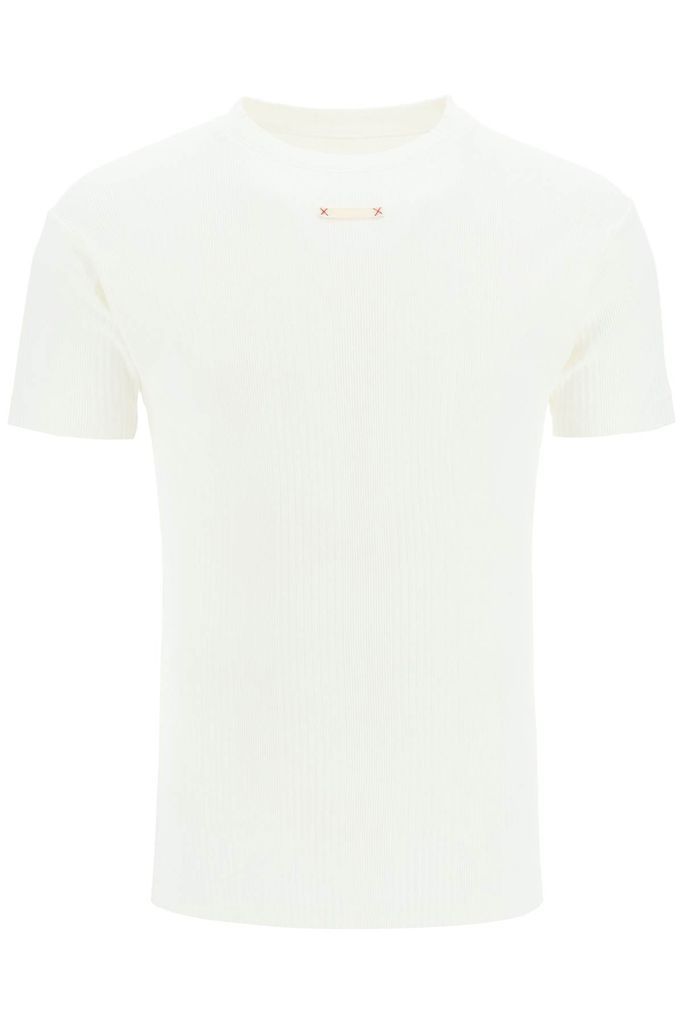 Ribbed Cotton T-Shirt