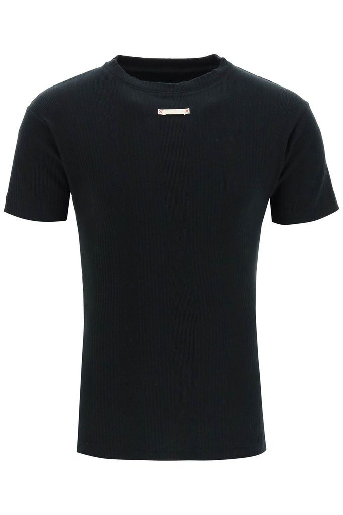 Ribbed Cotton T-Shirt