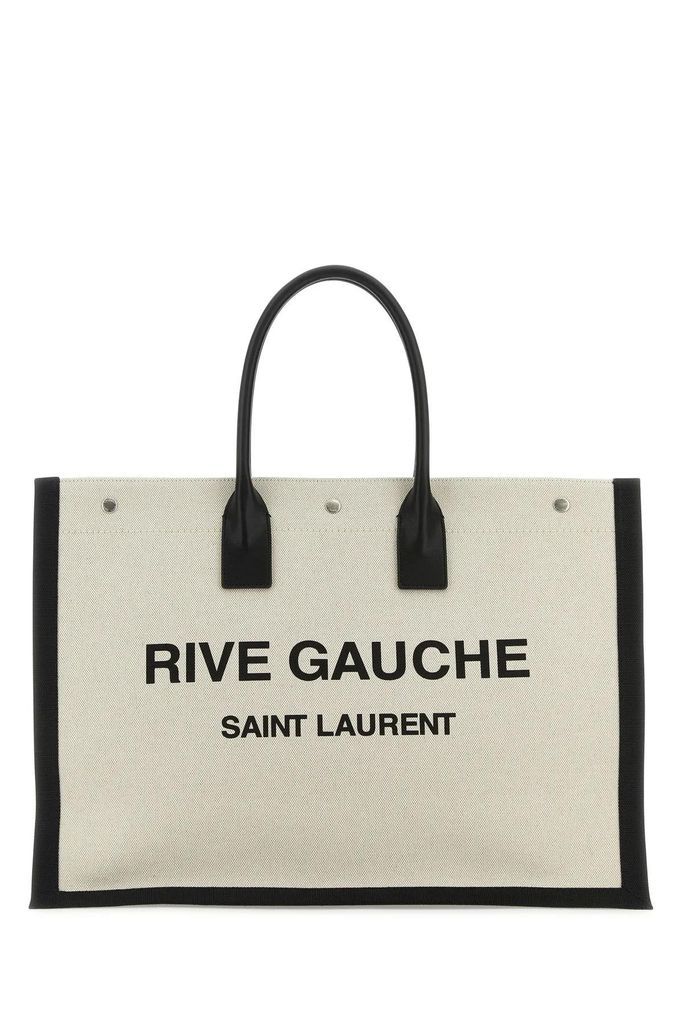 Sand Canvas Large Rive Gauche Shopping Bag