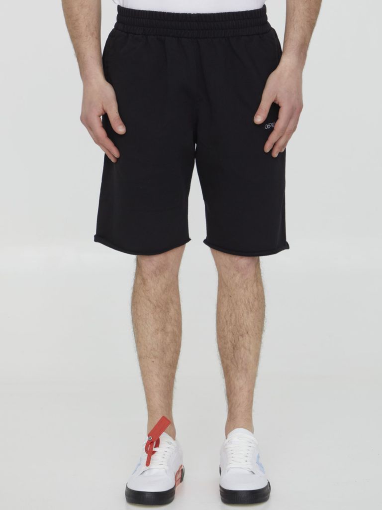 Scribble Diag Bermuda Shorts