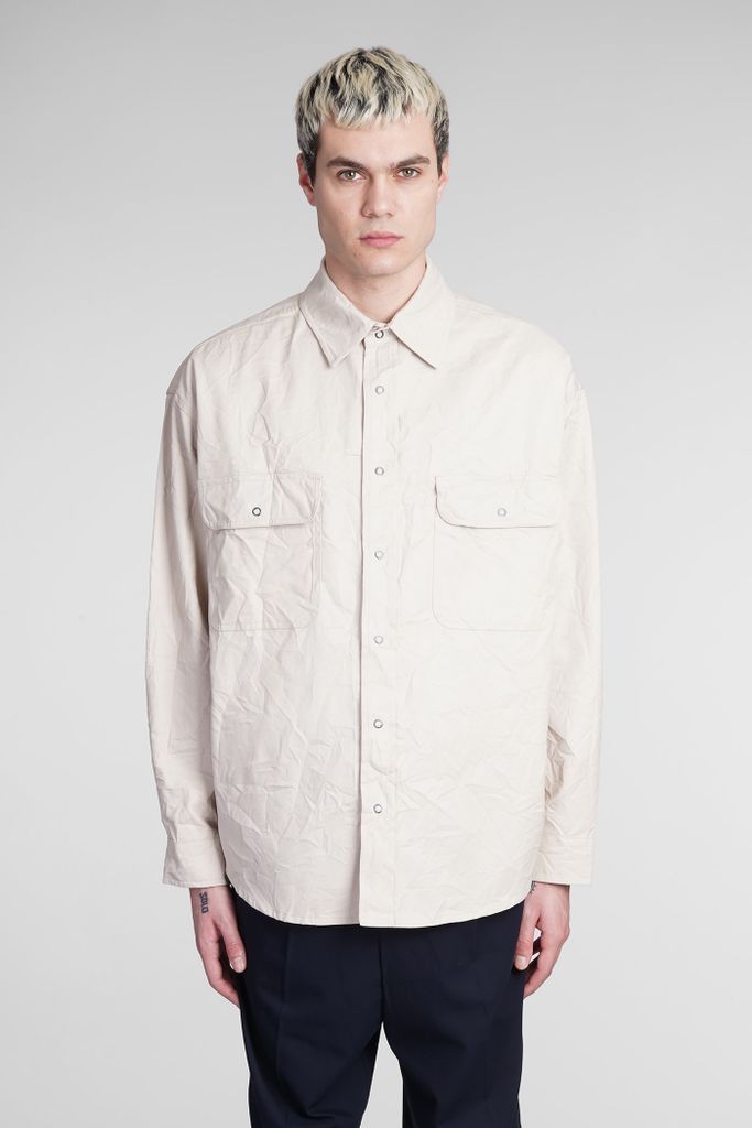 Shirt In Beige Polyester