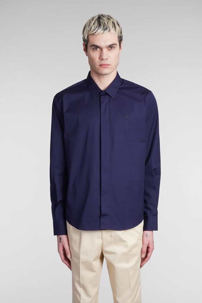 Shirt In Blue Cotton