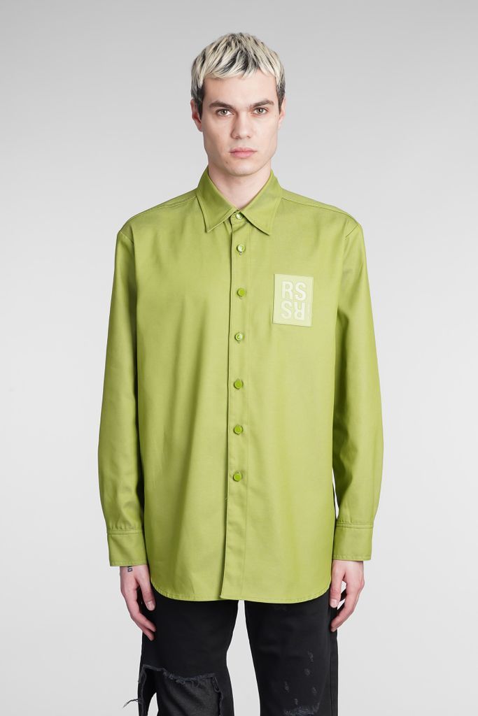 Shirt In Green Denim