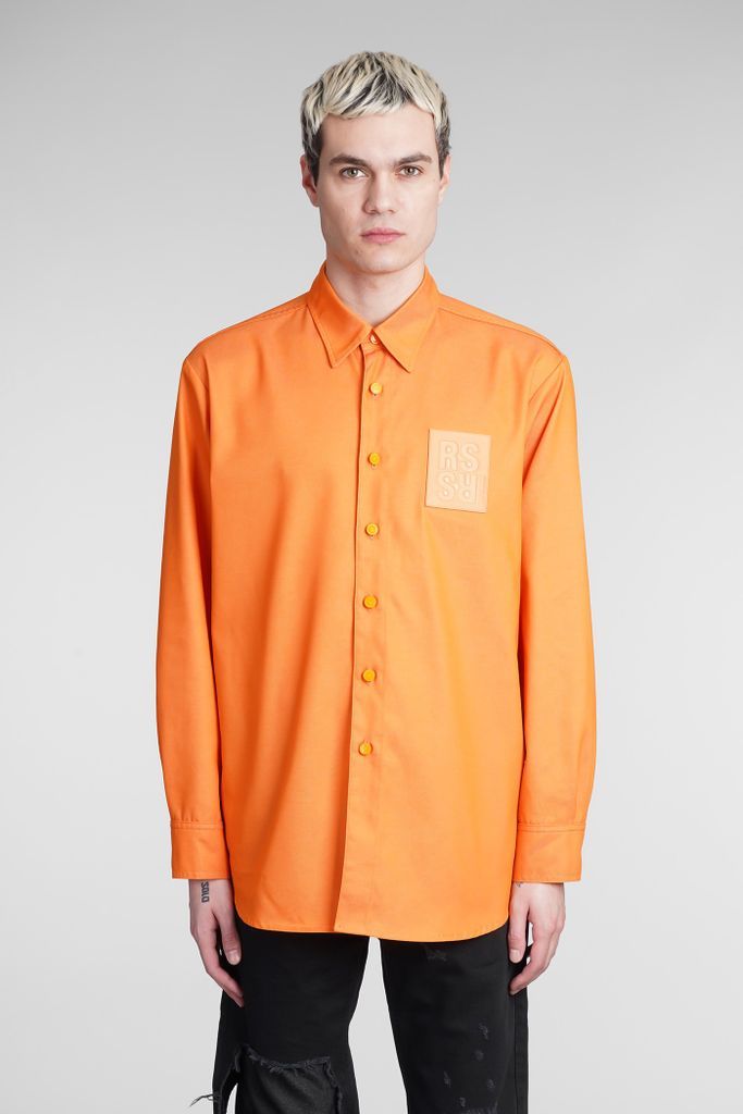 Shirt In Orange Denim