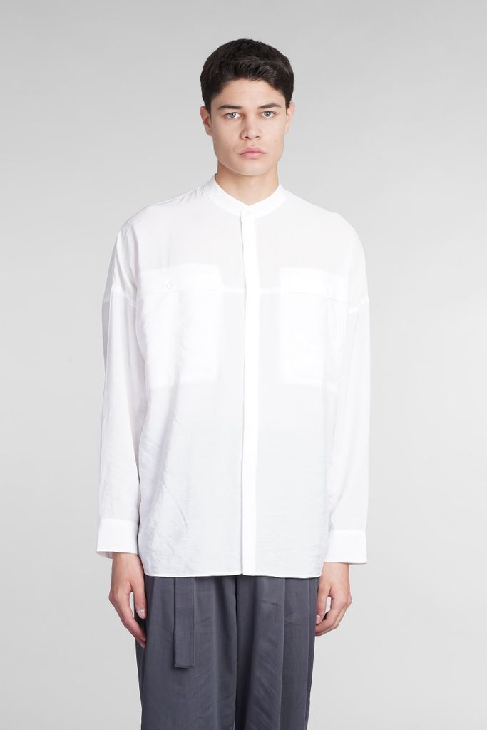 Shirt In White Nylon