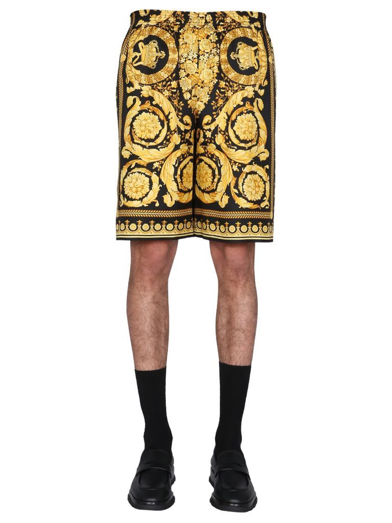 Shorts With Baroque Print