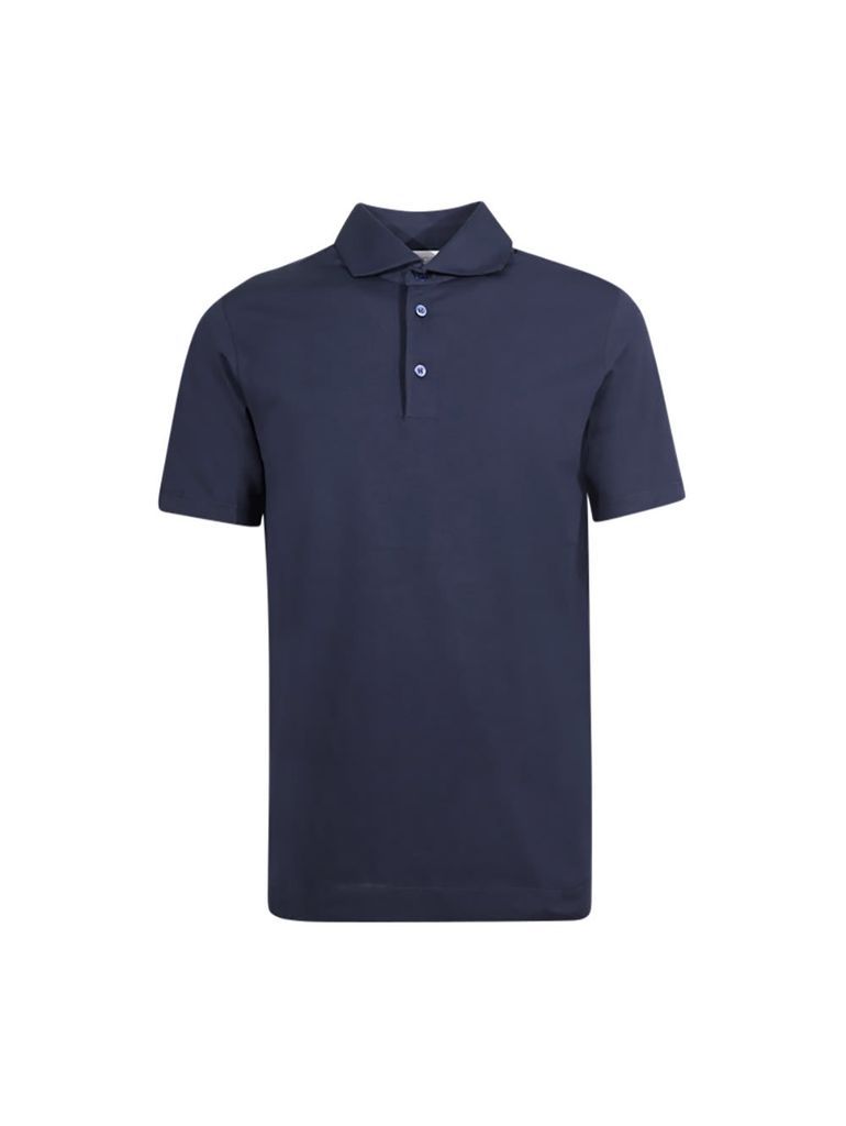 Short-Sleeved Cotton Polo Shirt