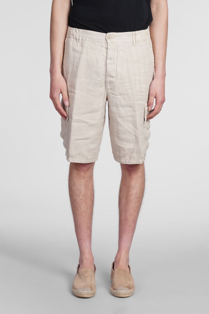 Shorts In Beige Linen