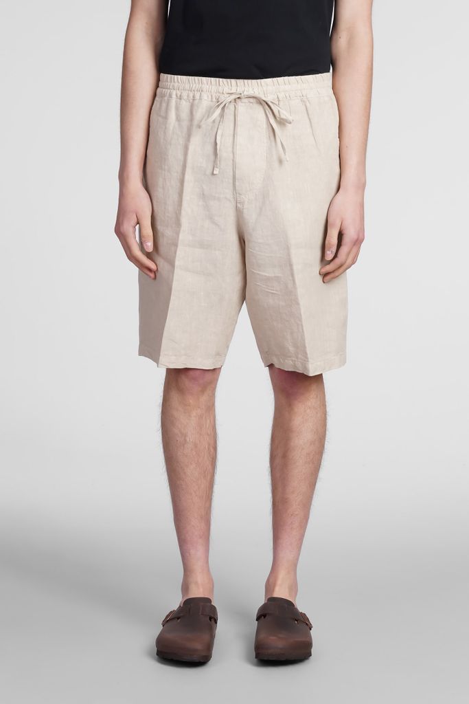 Shorts In Beige Linen
