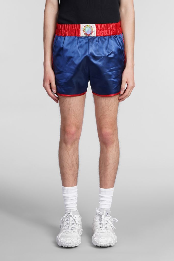 Shorts In Blue Polyester
