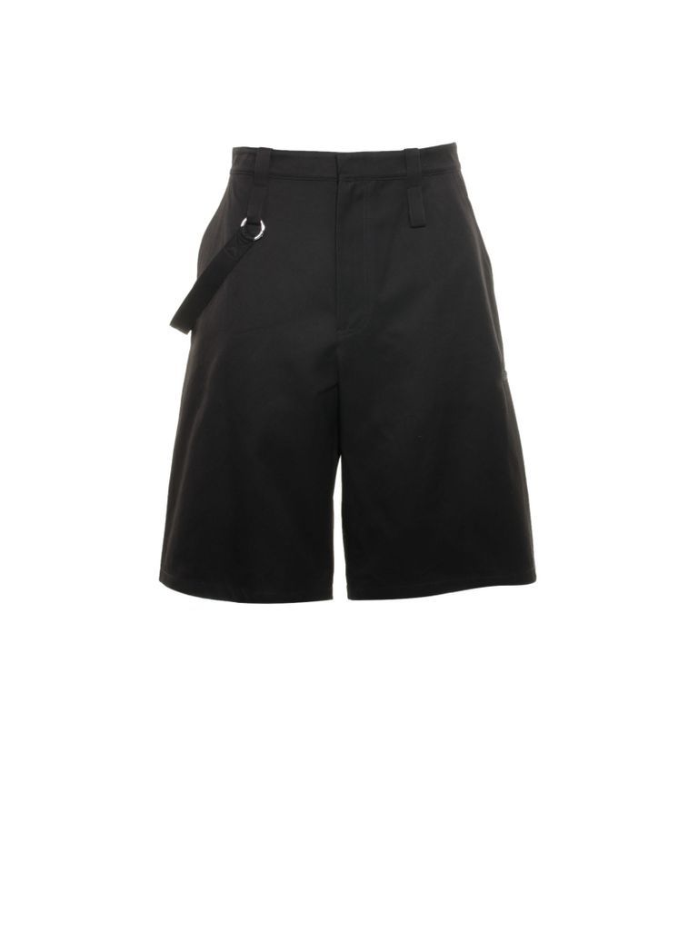 Shorts In Cotton Twill With Belt