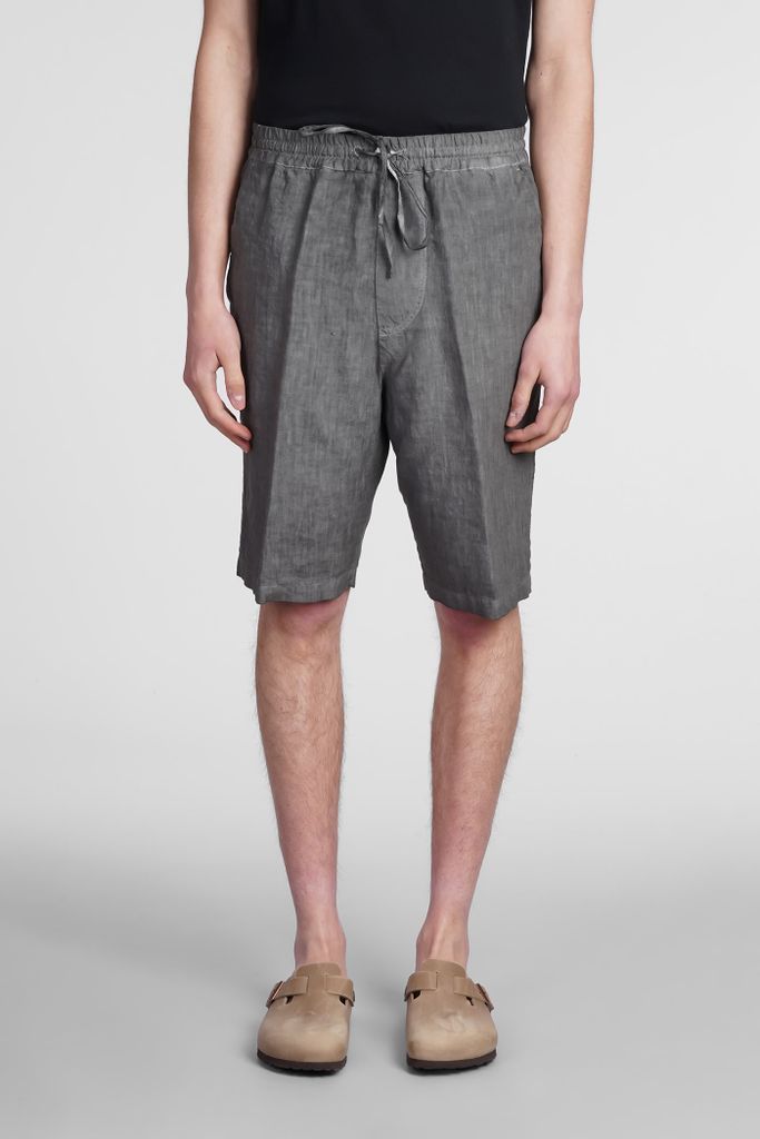 Shorts In Grey Linen