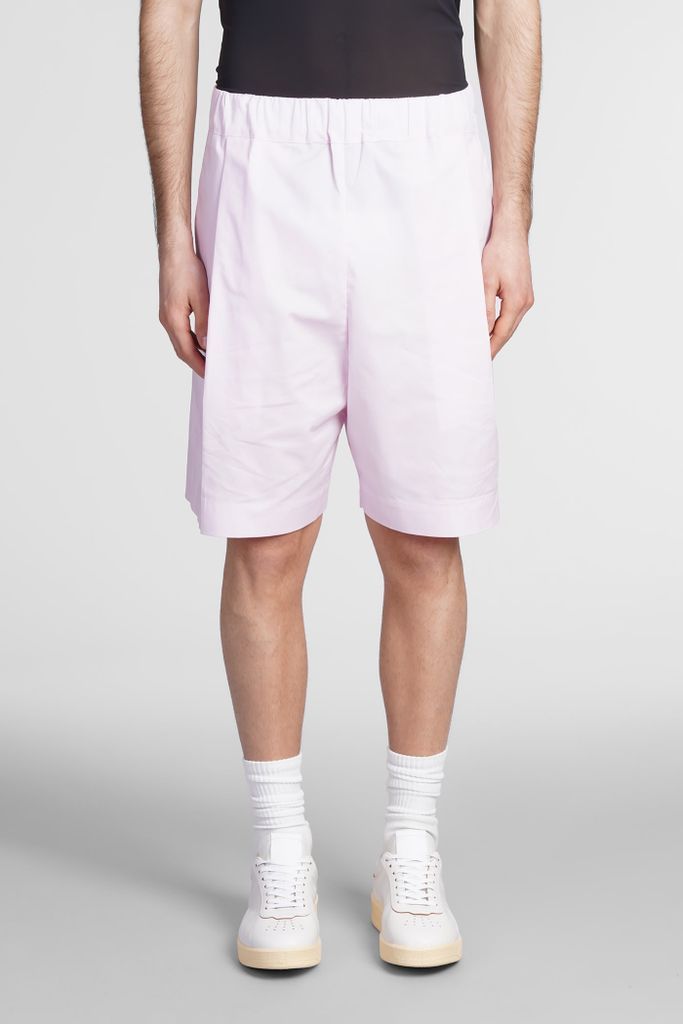 Shorts In Rose-Pink Cotton