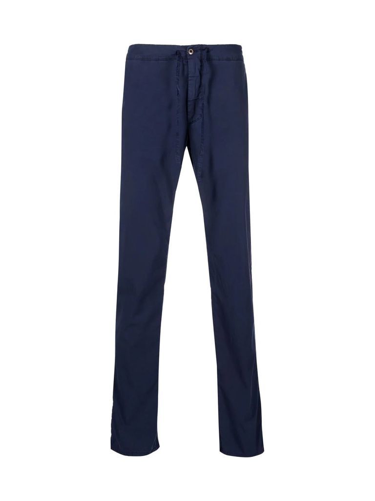 Slacks Slim Fit Pants W/coulisse And Elastic Waist