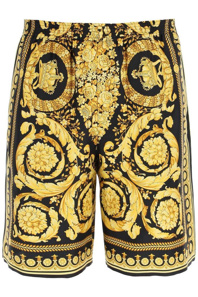 Silk Shorts With Heritage Baroque Print