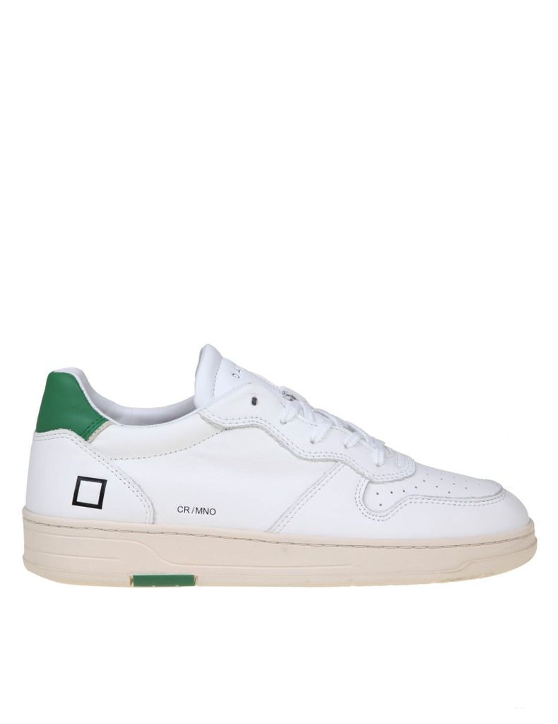 Sneakers Court Sneakers In White/green Leather