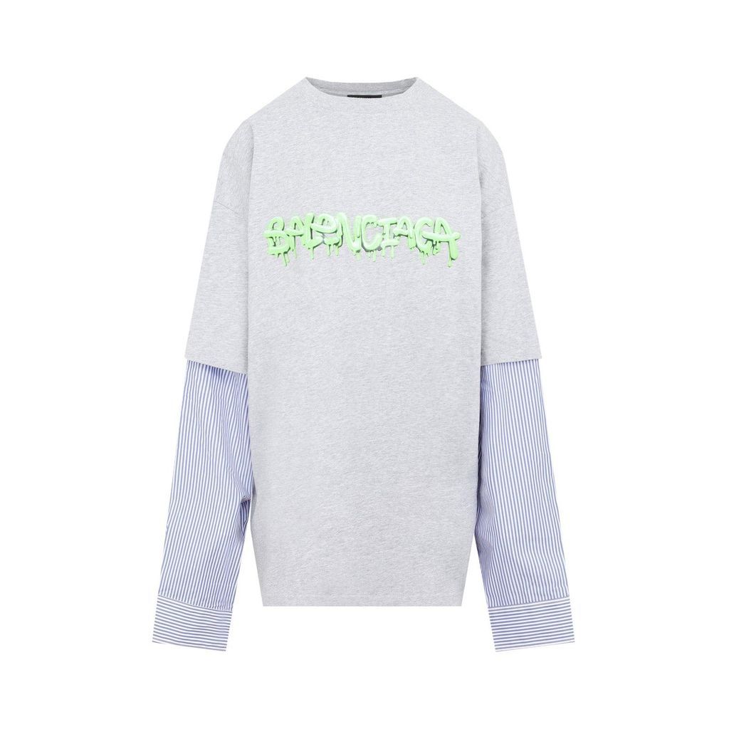 Slime Patched Sleeve T-Shirt