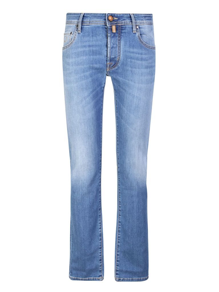 Slim-Cut Blue Jeans