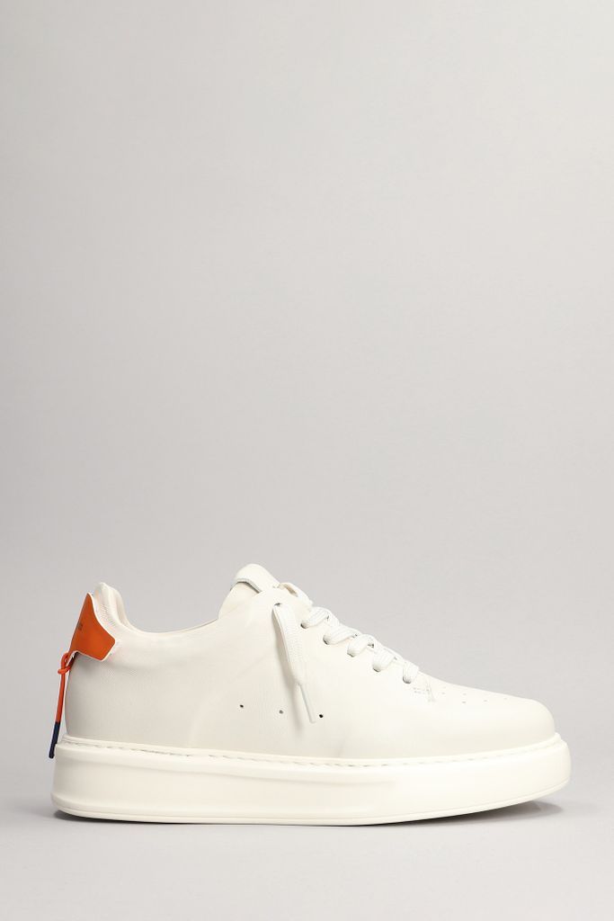 Sneakers In White Leather