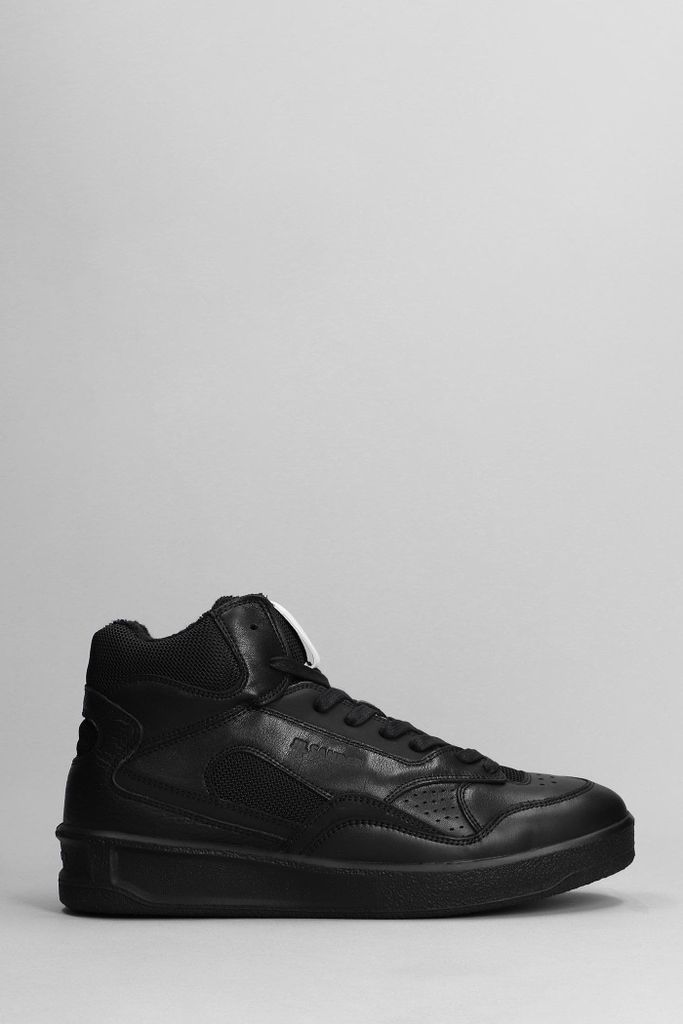 Sneakers In Black Leather