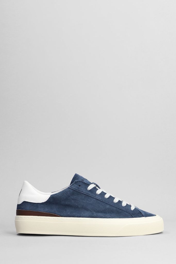 Sonica Sneakers In Blue Suede