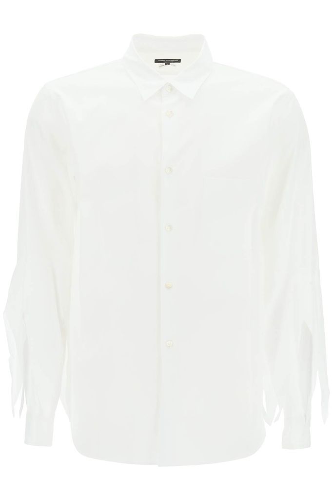 Spiked Frayed-Sleeved Shirt