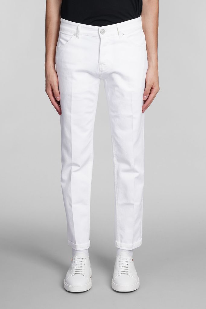 Jeans In White Cotton