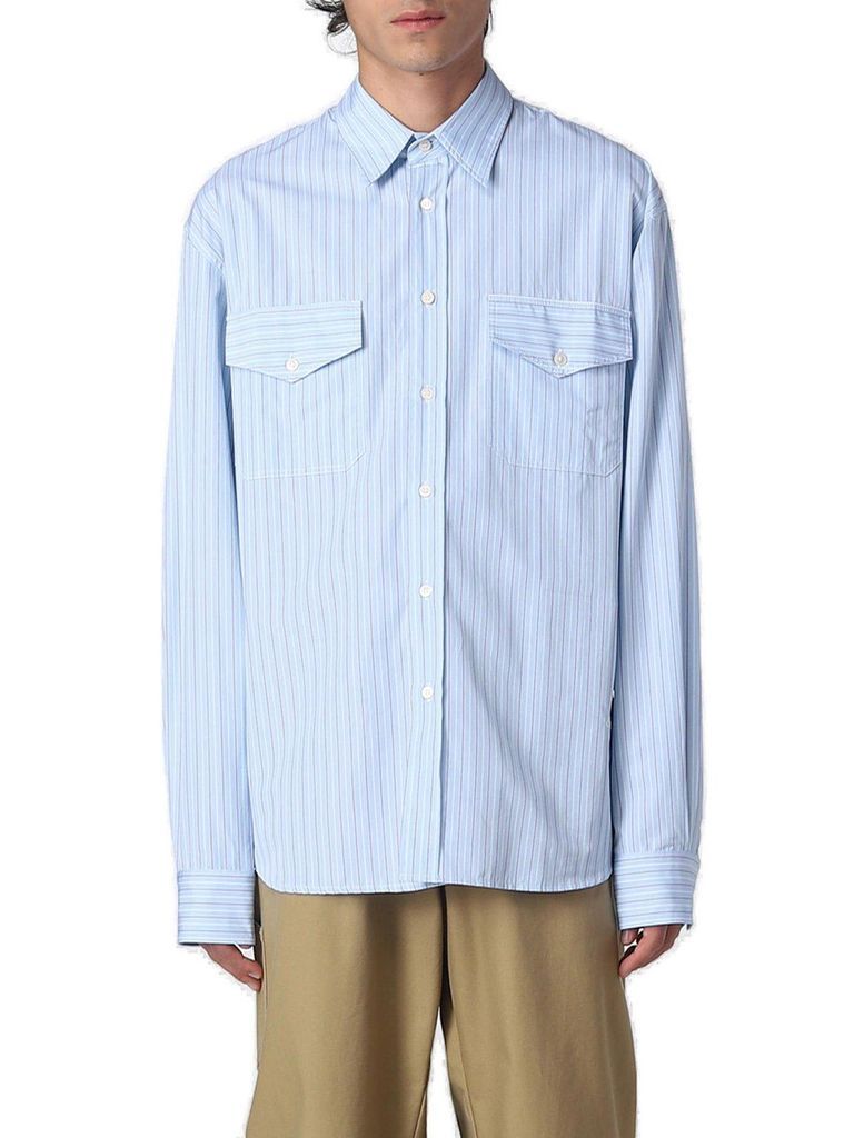Stripe-Printed Buttoned Shirt Marni