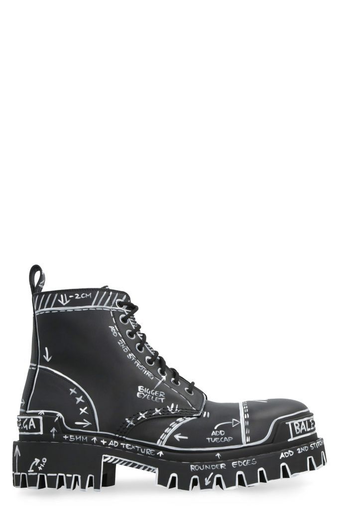 Strike Lace-Up Ankle Boots