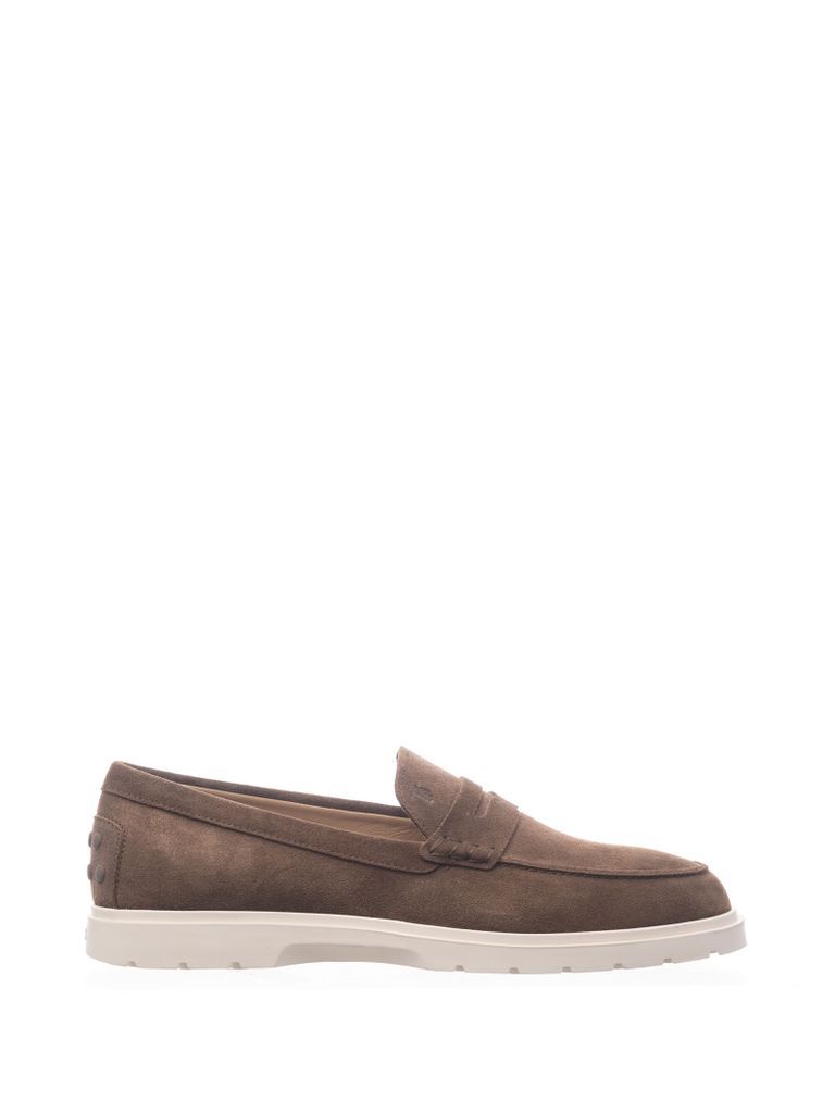 Suede Loafers With Band