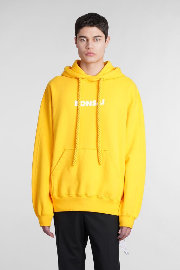 Sweatshirt In Yellow Cotton