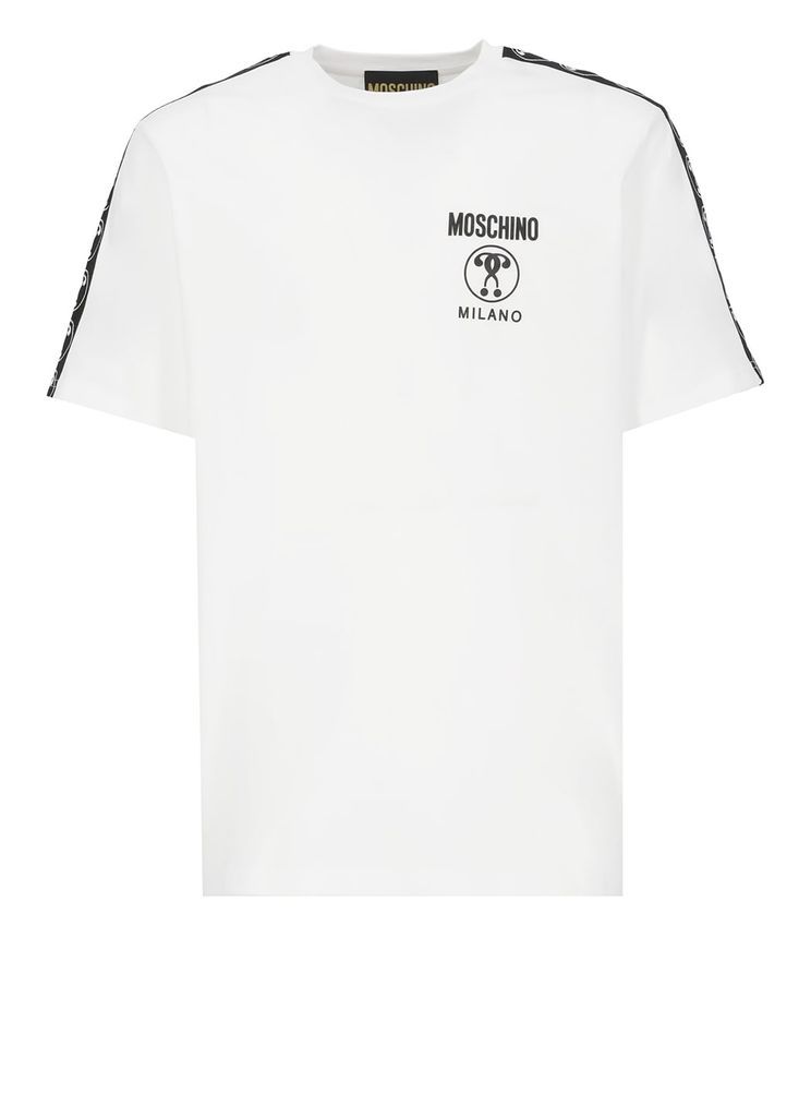 T-Shirt With Double Question Mark Logo