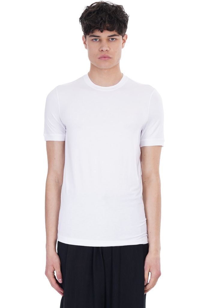 T-Shirt In White Viscose