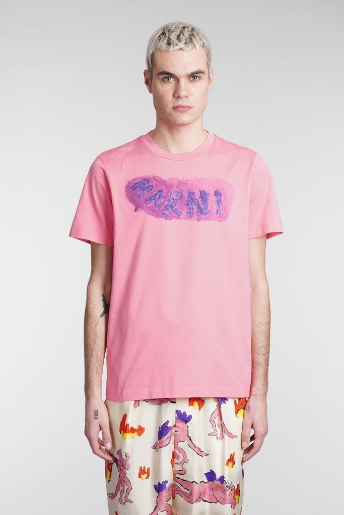 T-Shirt In Rose-Pink Polyester