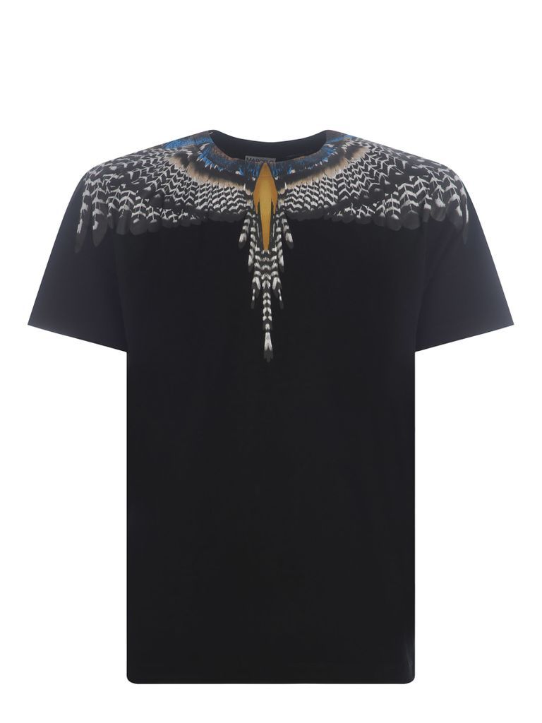 T-Shirt Marcelo Burlon Grizzly Wings In Cotton
