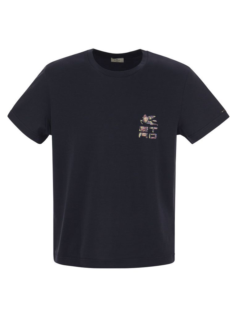 T-Shirt With Logo And Pegasus