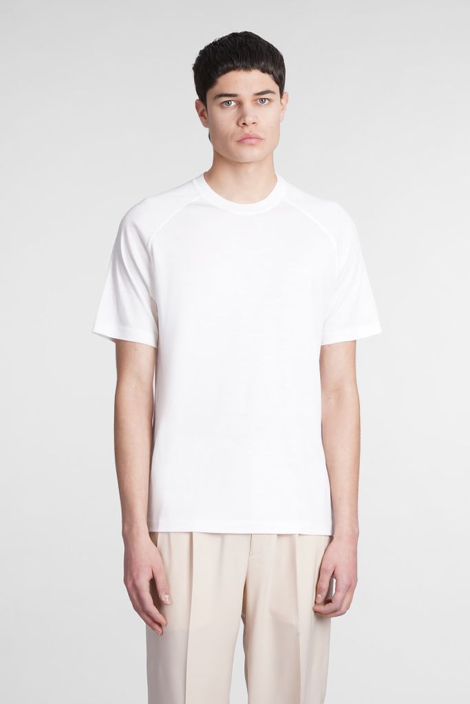 T-Shirt In White Wool