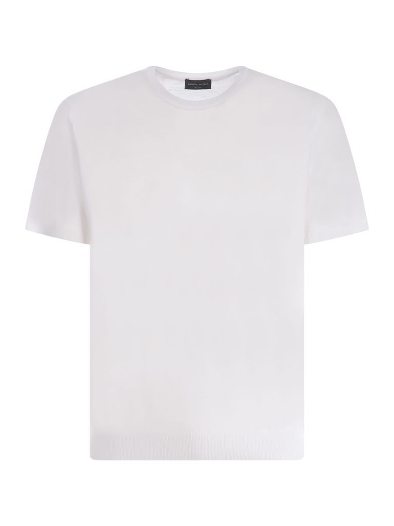T-Shirt Roberto Collina In Cotton