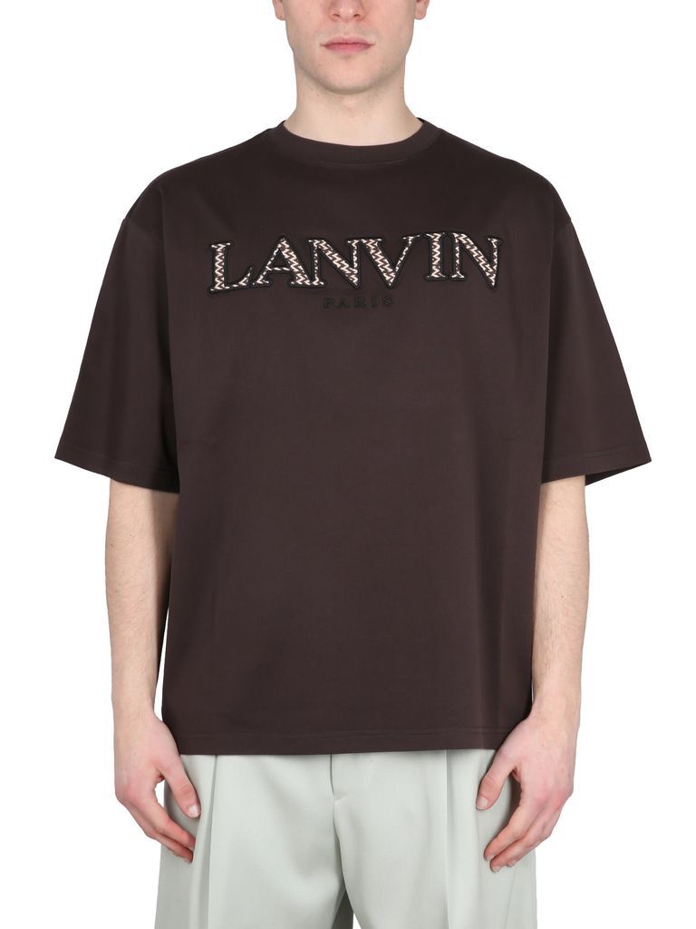 T-Shirt With Logo Embroidery
