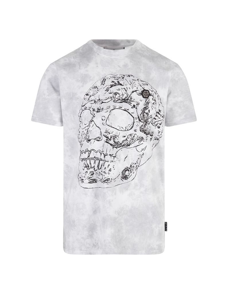 Tie-Dye Skull Gothic Plein T-Shirt