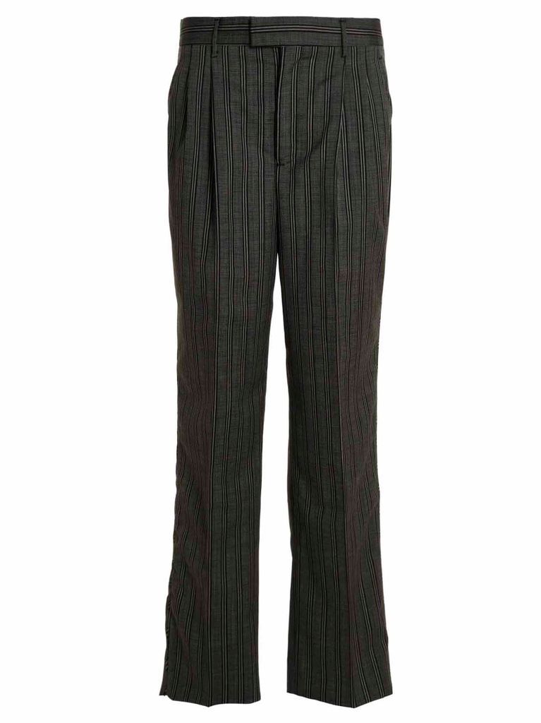 Tonal Two-Pleat Tailored Trousers